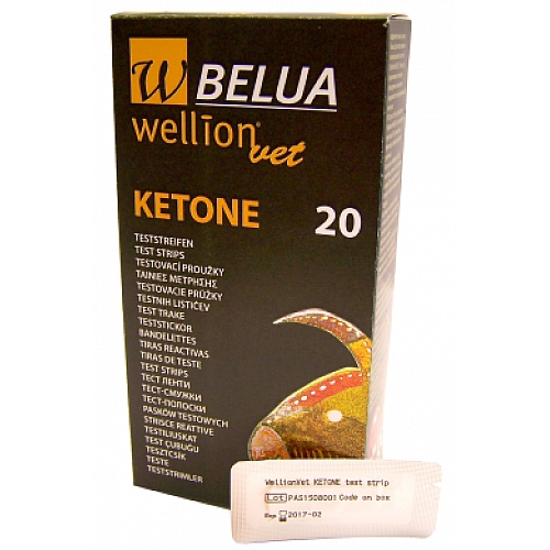 Тест-полоски WellionVet Belua (20 тестов в упаковке) для определения кетоза у КРС.